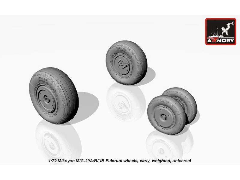 Mikoyan Mig-29a/B/Ub Fulcrum Weighted Wheels, Early - image 1 Mikoyan Mig-29a/B/Ub Fulcrum Weighted Wheels, Early - image 1