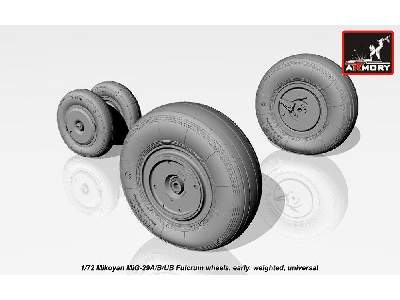Mikoyan Mig-29a/B/Ub Fulcrum Weighted Wheels, Early - image 3