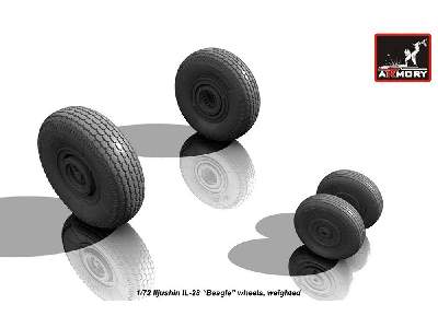 Iljushin Il-28 Beagle Wheels, Weighted - image 3