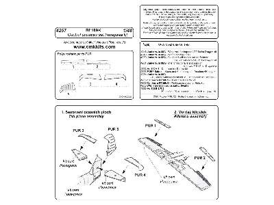 Bf 109K  Control surfaces set 1/48 for Hasegawa - image 2