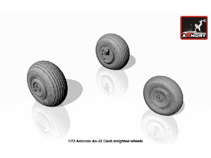 Antonov An-28 Cash Wheels W/ Weighted Tires - image 1