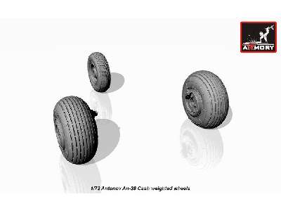 Antonov An-28 Cash Wheels W/ Weighted Tires - image 3
