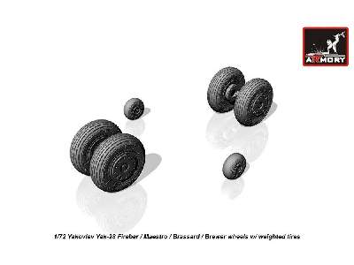 Yak-28 Wheels W/ Weighted Tires - image 2
