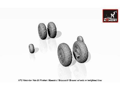 Yak-28 Wheels W/ Weighted Tires - image 3