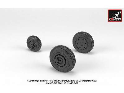 Mikoyan Mig-21 Fishbed Wheels W/ Weighted Tires, Early - image 3