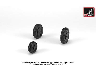 Mikoyan Mig-21 Fishbed Wheels W/ Weighted Tires, Late - image 2