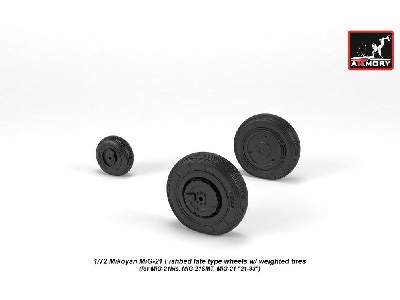 Mikoyan Mig-21 Fishbed Wheels W/ Weighted Tires, Late - image 3