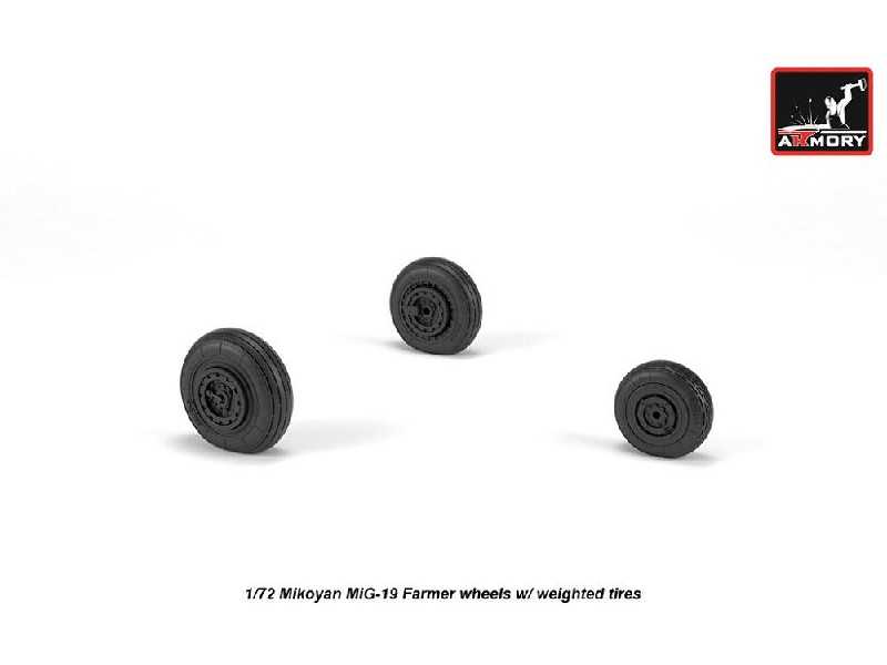 Mikoyan Mig-19 Farmer Wheels W/ Weighted Tires - image 1