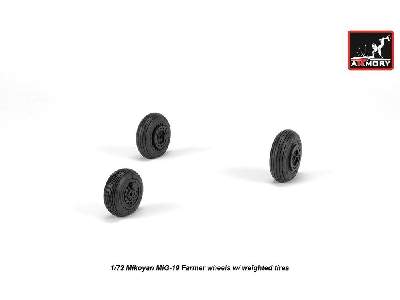 Mikoyan Mig-19 Farmer Wheels W/ Weighted Tires - image 2