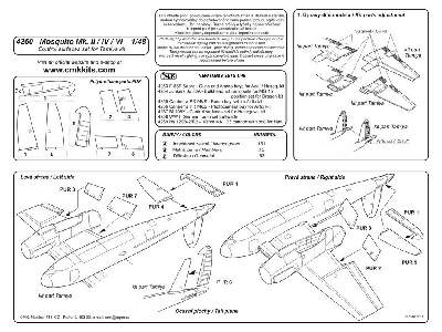 Mosquito Mk.II/IV/VI-Control Surfaces for TAM - image 2