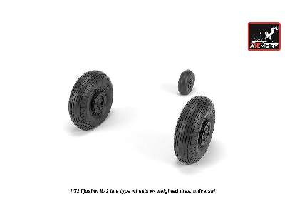 Iljushin Il-2 Bark (Late) Wheels W/ Weighted Tires - image 2