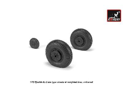 Iljushin Il-2 Bark (Late) Wheels W/ Weighted Tires - image 3