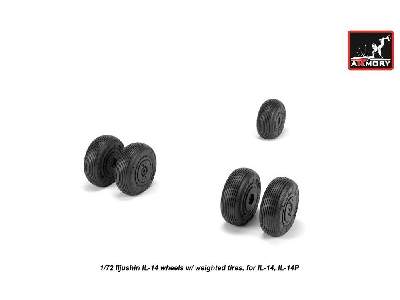Iljushin Il-14 Wheels W/ Weighted Tires - image 1
