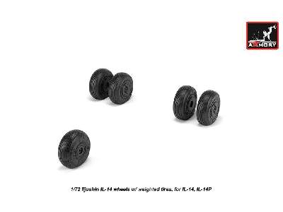 Iljushin Il-14 Wheels W/ Weighted Tires - image 4