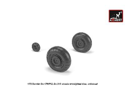 Dornier Do 17m/P/Z, Do 215 Wheels W/Weighted Tires - image 1