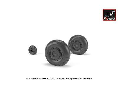 Dornier Do 17m/P/Z, Do 215 Wheels W/Weighted Tires - image 5