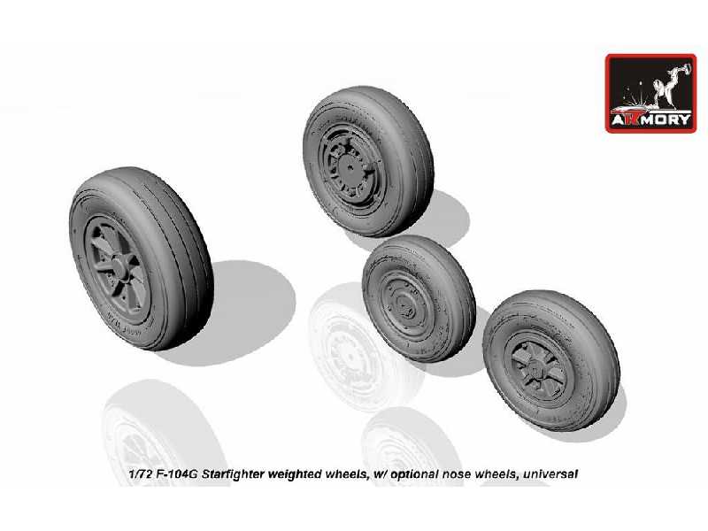 F-104g Starfighter Wheels (W/ Optional Nose Wheels) - image 1