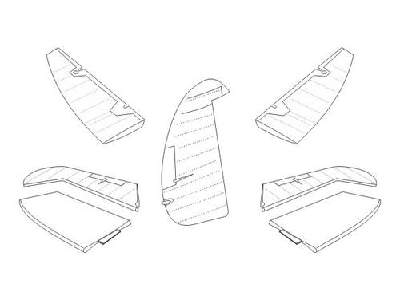 Spitfire Mk.I - Control surfaces set for Tamiya - image 1