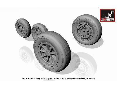 F-104g Starfighter Wheels (W/ Optional Nose Wheels) - image 4