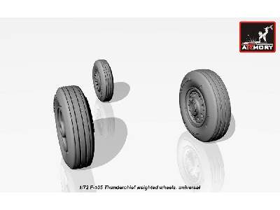 F-105 Thunderchief Wheels, Weighted - image 3