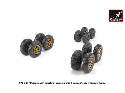 B-36 Peacemaker Wheels W/ Weighted Tires & Optional Nose Wheels - image 2