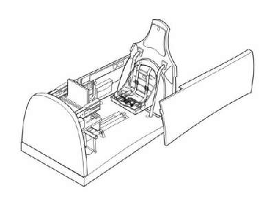P-40B Interior set for Trumpeter kit - image 1