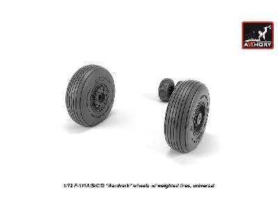 F-111 Aardvark Early Type Wheels W/ Weighted Tires - image 2