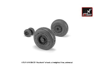 F-111 Aardvark Early Type Wheels W/ Weighted Tires - image 3