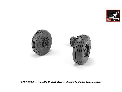 F-111 Aardvark Late Type Wheels W/ Weighted Tires - image 1