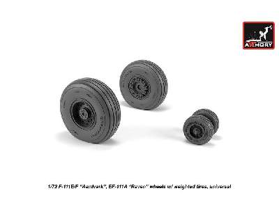 F-111 Aardvark Late Type Wheels W/ Weighted Tires - image 2