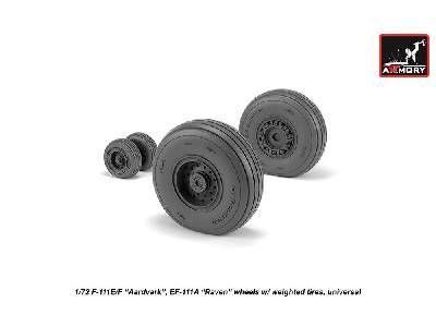 F-111 Aardvark Late Type Wheels W/ Weighted Tires - image 3