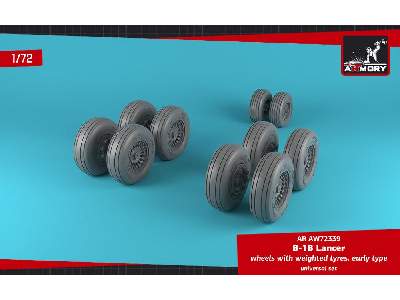 B-1b Lancer Wheels W/ Weighted Tires, Early - image 1