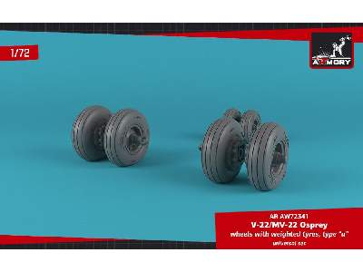 Ov-22 Osprey Wheels W/ Weighted Tires Type A - image 1