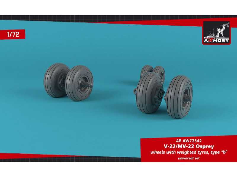 Ov-22 Osprey Wheels W/ Weighted Tires Type B - image 1