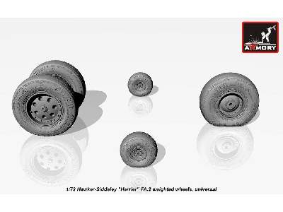 Hawker-siddeley Harrier Fa.2 Weighted Wheels - image 5