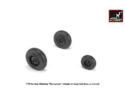 Hawker-siddeley Buccaneer Wheels W/ Weighted Tires - image 1