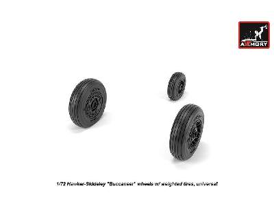 Hawker-siddeley Buccaneer Wheels W/ Weighted Tires - image 2