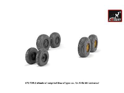 Bac Tsr.2 Wheels W/ Weighted Tires, Type A - image 4