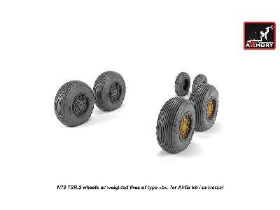 Bac Tsr.2 Wheels W/ Weighted Tires, Type B - image 2