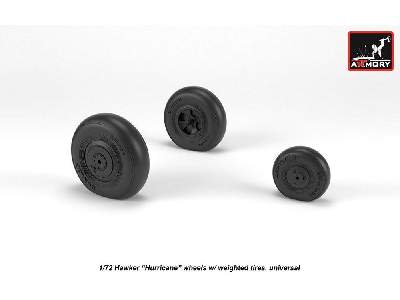 Hawker Hurricane Wheels W/ Weighted Tires - image 3