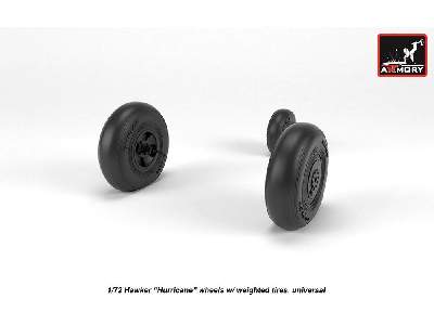 Hawker Hurricane Wheels W/ Weighted Tires - image 4