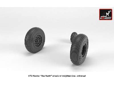 Hawker Sea Hawk Wheels With Weighted Tires - image 2