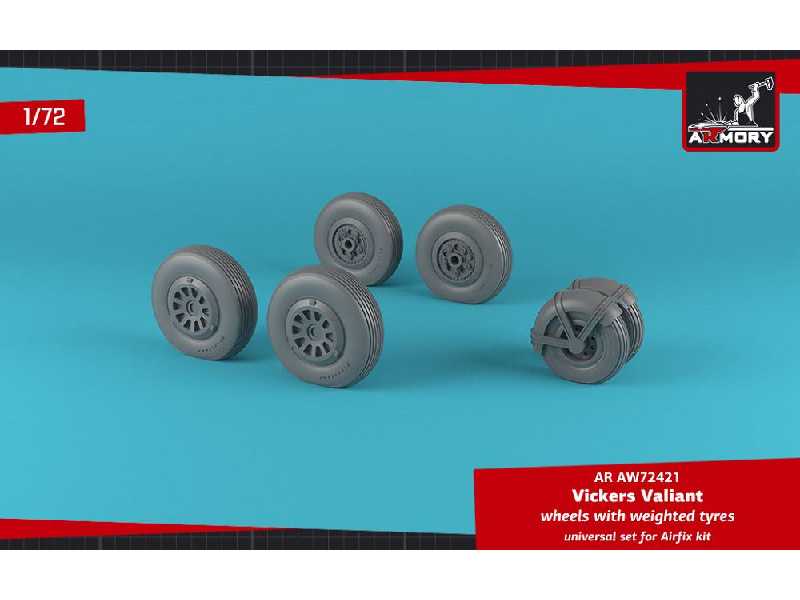 Vickers Valiant Wheels W/ Weighted Tires - image 1