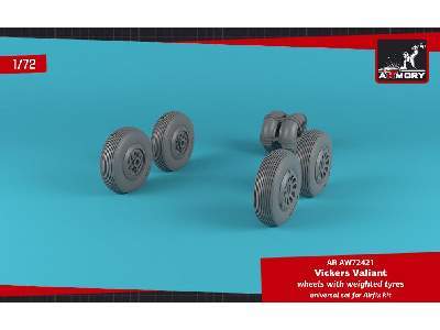 Vickers Valiant Wheels W/ Weighted Tires - image 2