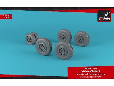 Vickers Valiant Wheels W/ Weighted Tires - image 3