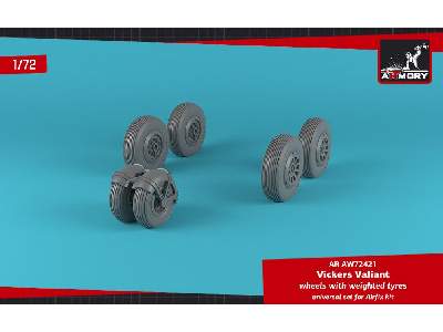 Vickers Valiant Wheels W/ Weighted Tires - image 4