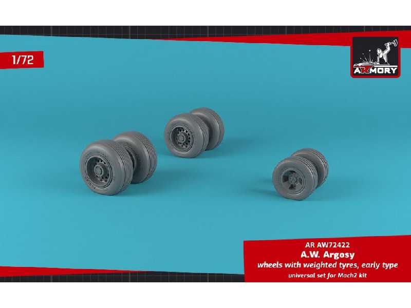 A.W. Argosy Wheels W/ Weighted Tires, Early Version - image 1 A.W. Argosy Wheels W/ Weighted Tires, Early Version - image 1