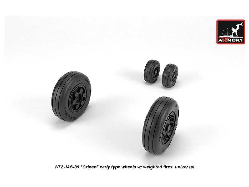 Jas-39 Gripen Wheels W/ Weighted Tires, Early - image 1