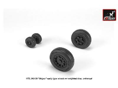 Jas-39 Gripen Wheels W/ Weighted Tires, Early - image 3