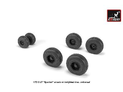 C-27 Spartan Wheels W/ Weighted Tires - image 3